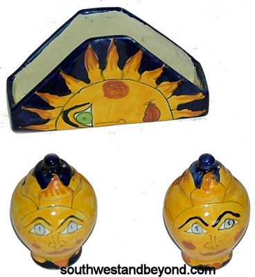 80352,80558-G5 Talavera Salt/Pepper 3 pc set â€“ Sun