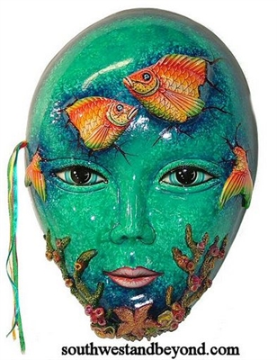 806-A Clay Mask Exotic 3-D Wall Decor â€“ XXL