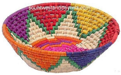 palm baskets hand woven Mexican palm baskets