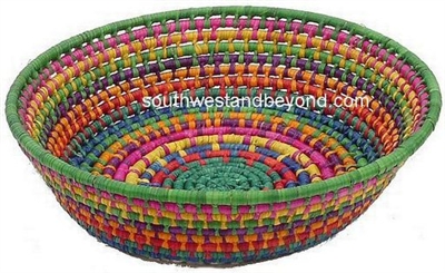 palm baskets hand woven Mexican palm baskets