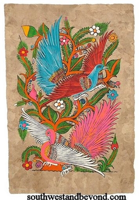 Bark Paintings, Papel Amate, Mexican Folk Art